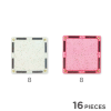 Glitter tiles pack - 16-pack 